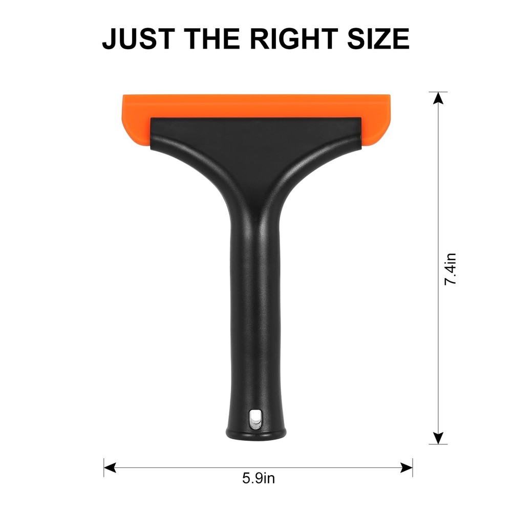 SetSail Shower Squeegee for Glass Doors, Small 1 Pack, Black