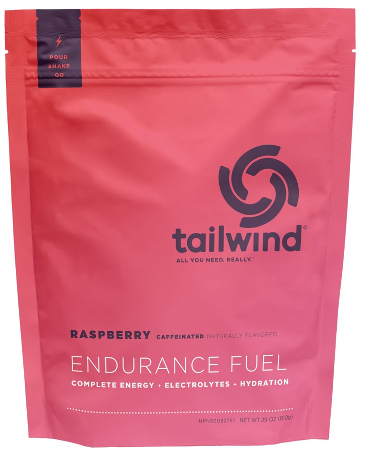 Tailwind Endurance Fuel Raspberry - Caffeinated - 30 Serving Bag