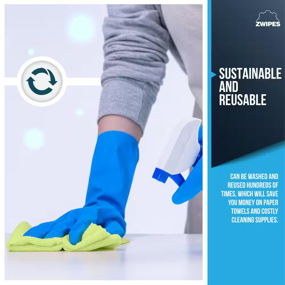 Microfiber Cleaning Cloths, Multi-Colored (48-Pack)