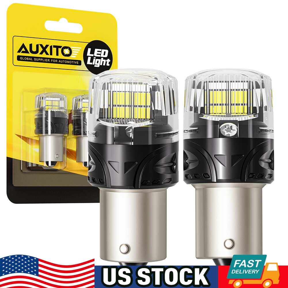 AUXITO 1156 LED Reverse Backup Light Bulbs Super Bright White 6500K 4000LM BA15s