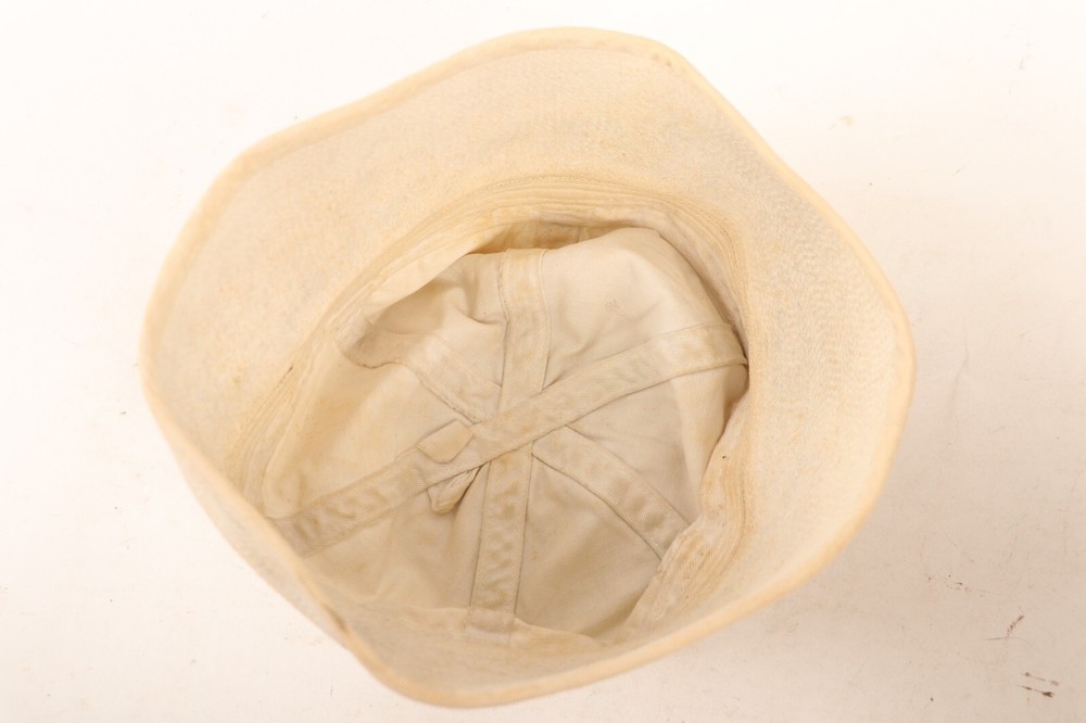 WW2 US Navy White Deck Hat- Named / oc8