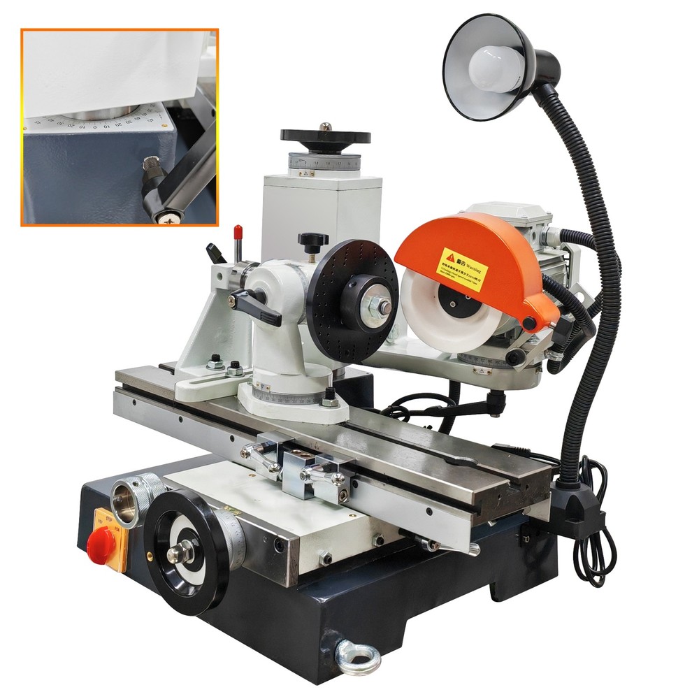 220V Universal Tool Grinding Machine Drill Sharpener with 50HC Accessories 550W