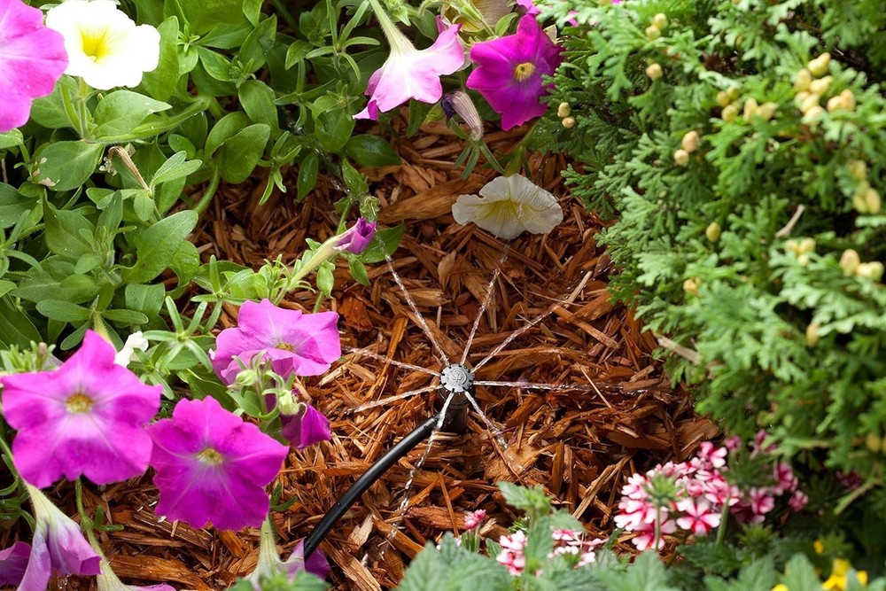 Efficient 360° Micro-Bubbler Drip Irrigation System – 4-Pack Adjustable Spray