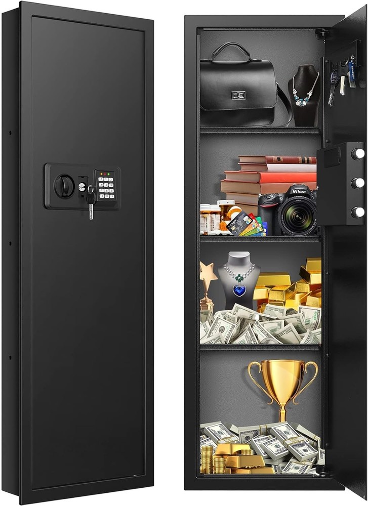 43.3" Tall Fireproof s Between the Studs 16" Centers, Electronic Hidden Safe ...