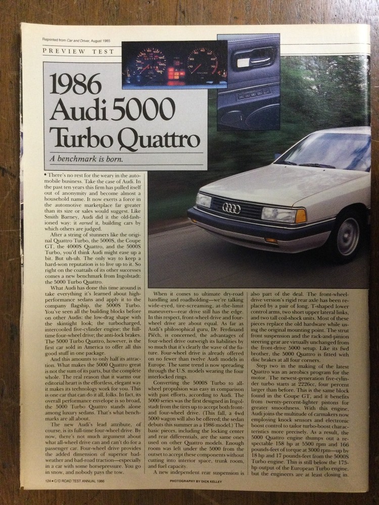 Misc 6228 Article Preview Test 1986 Audi 5000 Turbo Quattro 5 page