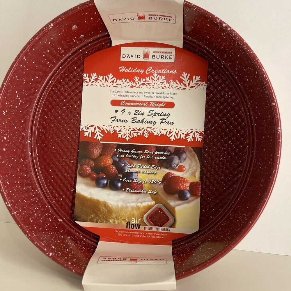 David Burke Springform Pan  Bakeware 9" x 2" Nonstick Coating Air Flow Tech