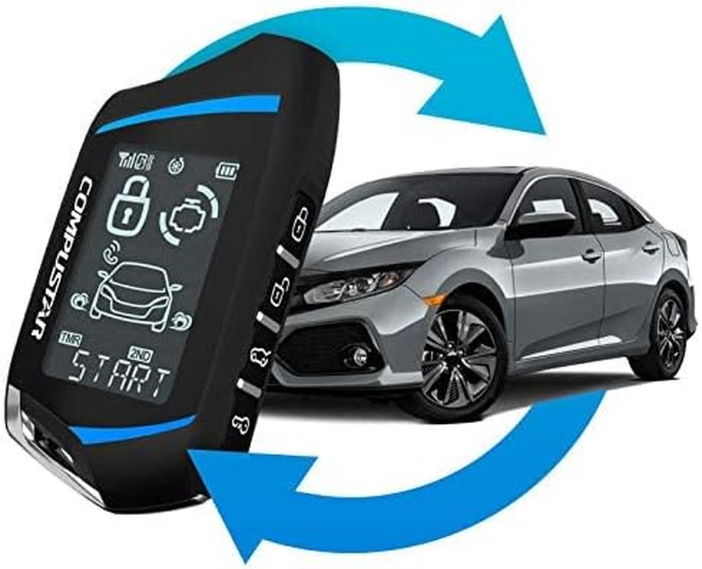 Compustar CS7900-AS All-in-One 2-Way Remote Start Alarm Bundle w/ 3000 ft Range