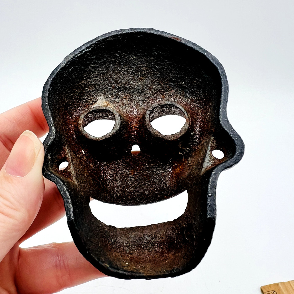 Cast Iron Wall Mounted Skull Bottle Opener