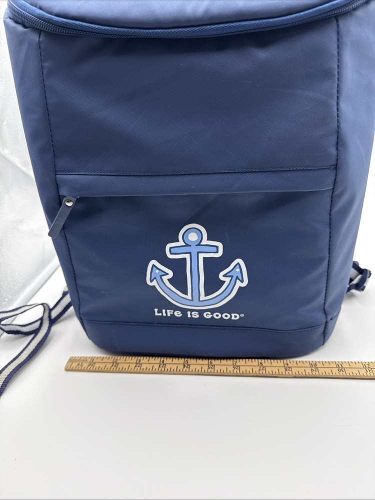 Life Is Good Soft Insulated Backpack Cooler Blue