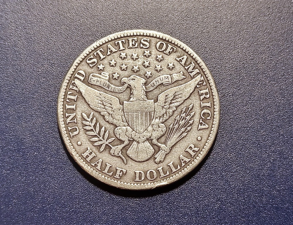 VF 1909-P Barber Half Dollar