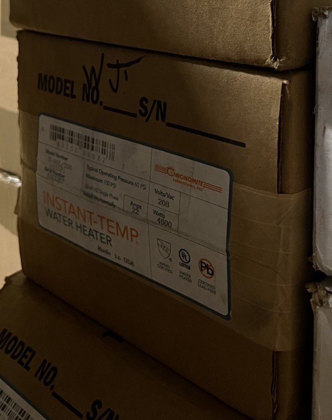 Chronomite E-46L/208 Instant-Temp Electric Tankless Water Heater