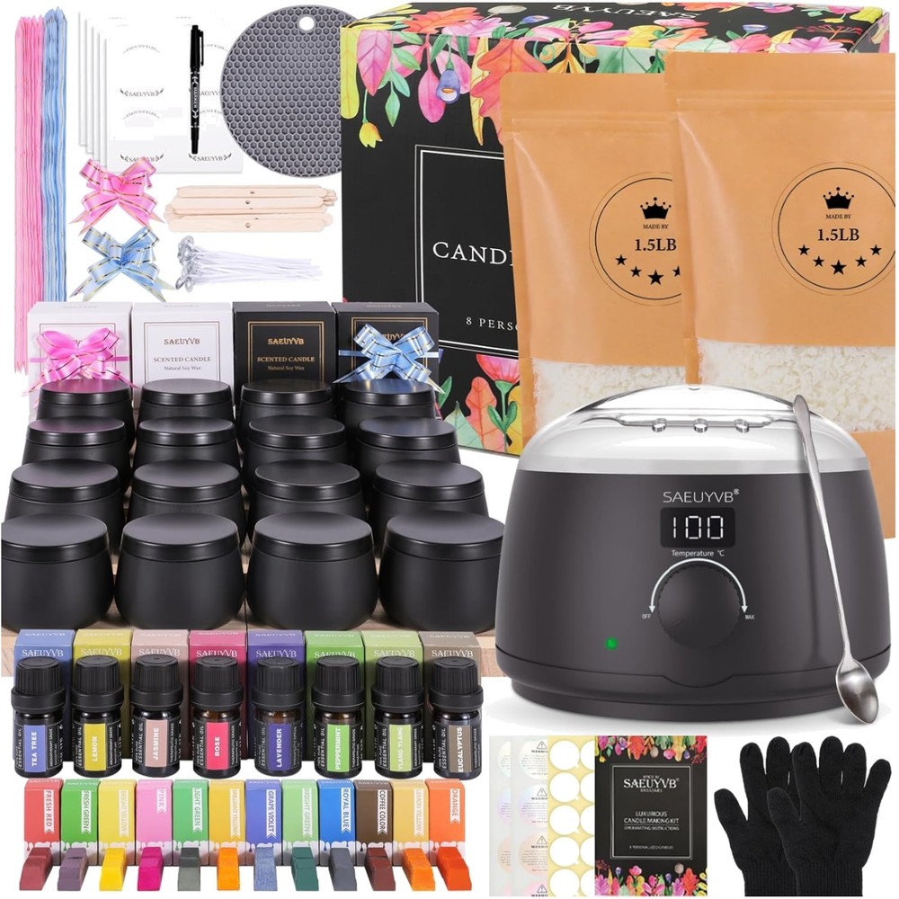 Creative Candle Making Kit for Adults - DIY Soy Candles with Personalized Touch