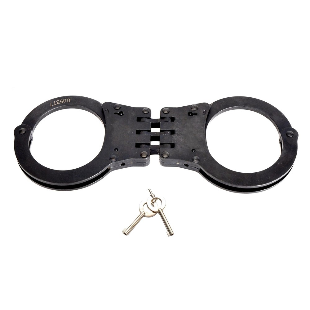 Monadnock 2075-H Hinged Handcuffs Standard Black Duty Cuffs