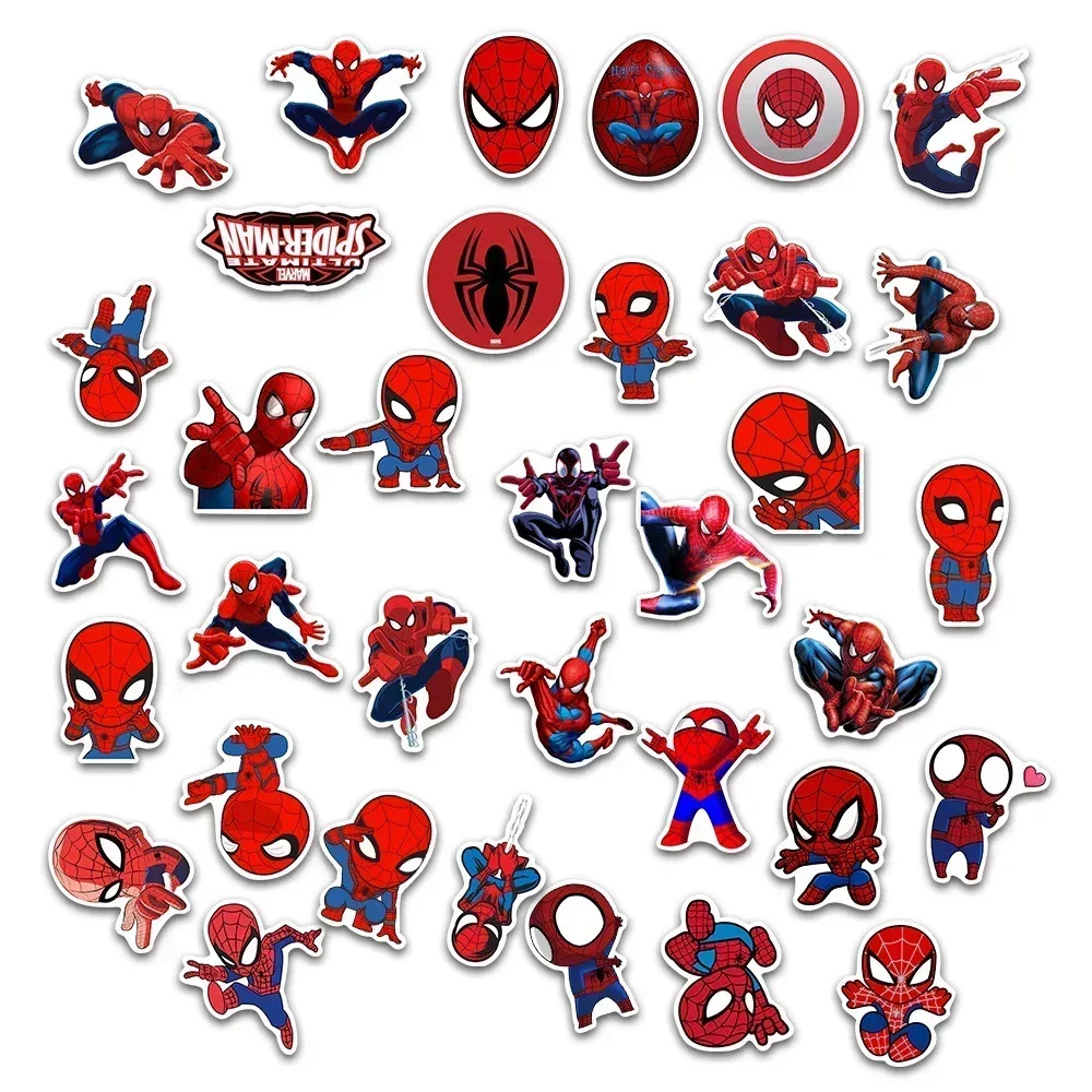 Spiderman Stickers Marvel 10 Pack Random Assortment Decal Set - US Shipping
