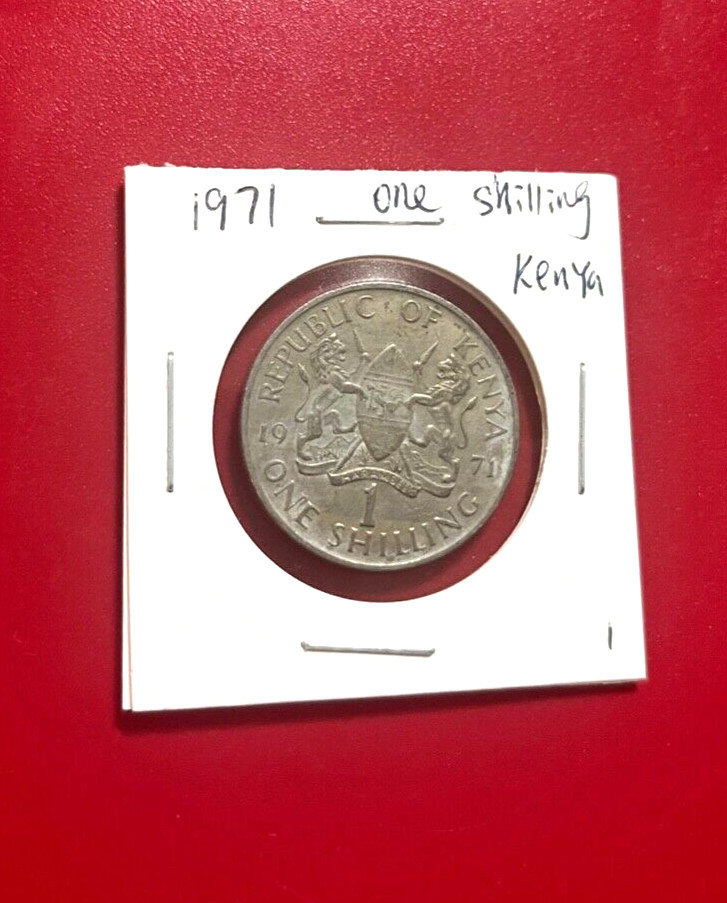 1971 ONE SHILLING KENYA COIN - NICE WORLD COIN !!!