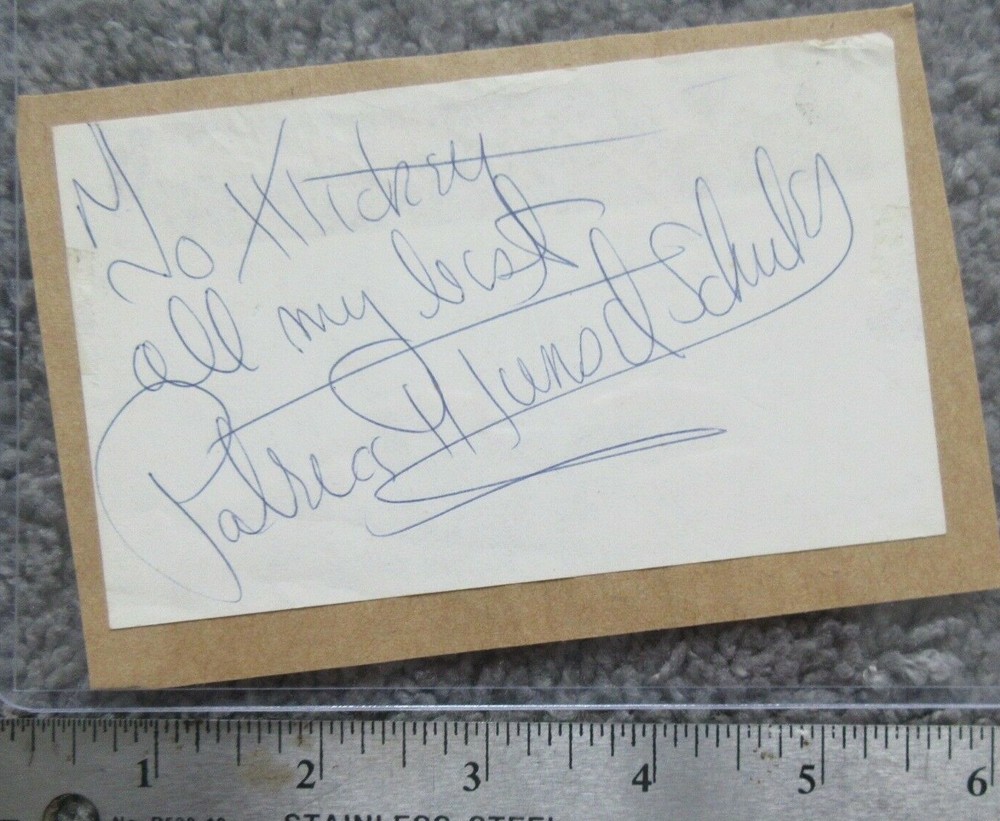 PATRICE MUNSEL SOPRANO SINGER SIGNED AUTOGRAPH CUT INSCRIBED INDEX CARD