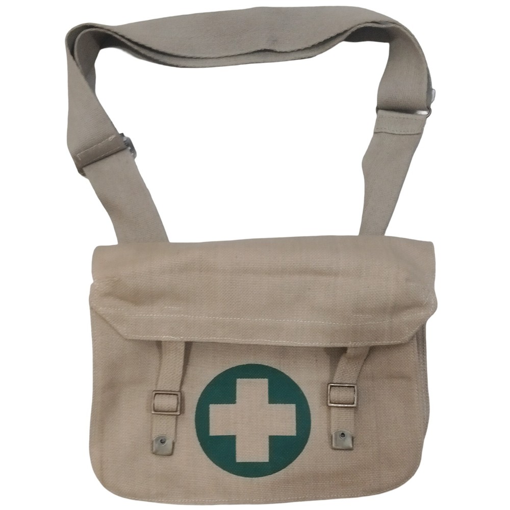 Medic Messenger Bag Adjustable Shoulder Strap Canvas , , Khaki,