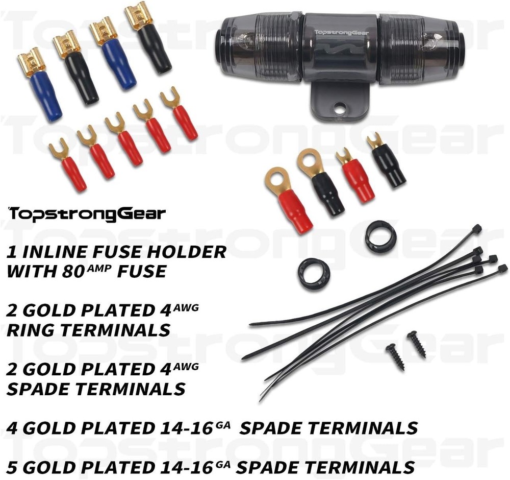 4GA Amplifier Wiring Kit - Complete Installation for Superior Car Audio Systems