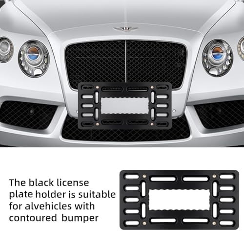 No Drill Front License Plate Bracket- Front License Plate Mounting Kit，Universal