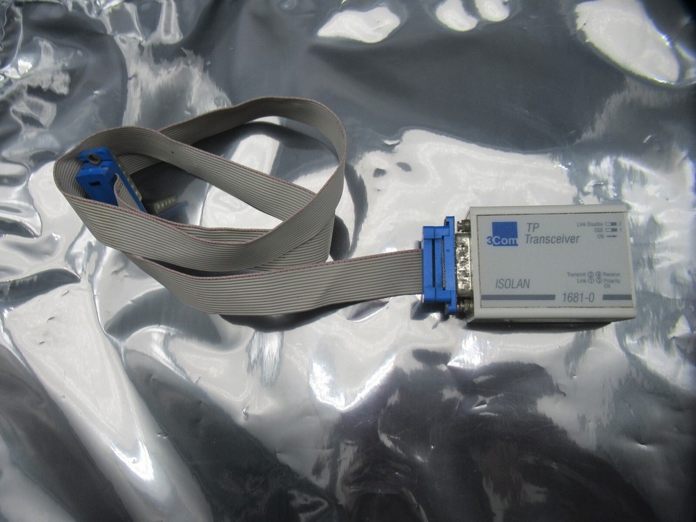 3COM 1681-0 TP Transceiver Isolan EZthernet LED Indicating RJ-45 USED
