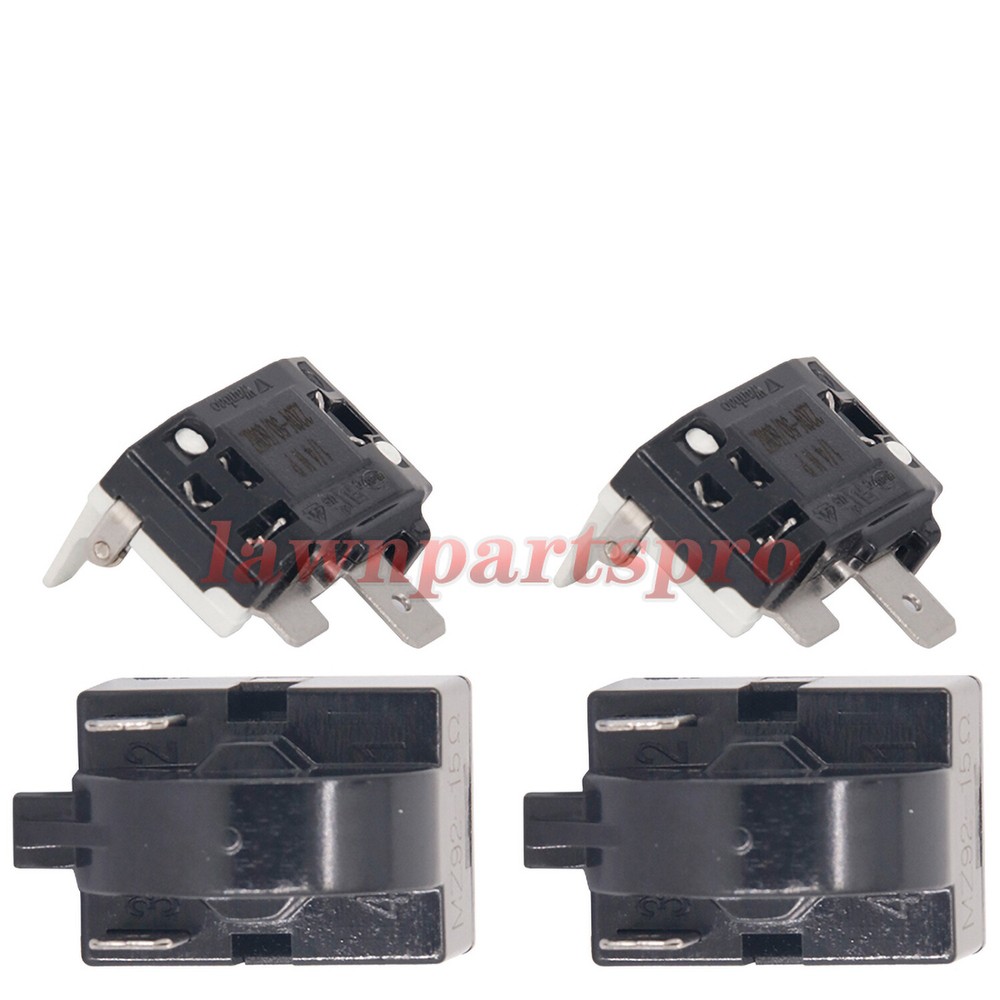 2x Refrigerator PTC Starter Relay Replace 2 Pins Compressor Overload Protector
