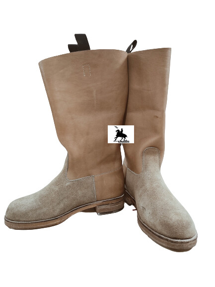 German Marching Boots, Tan Leather , WW2 M39 Jackboot, All Sizes Available