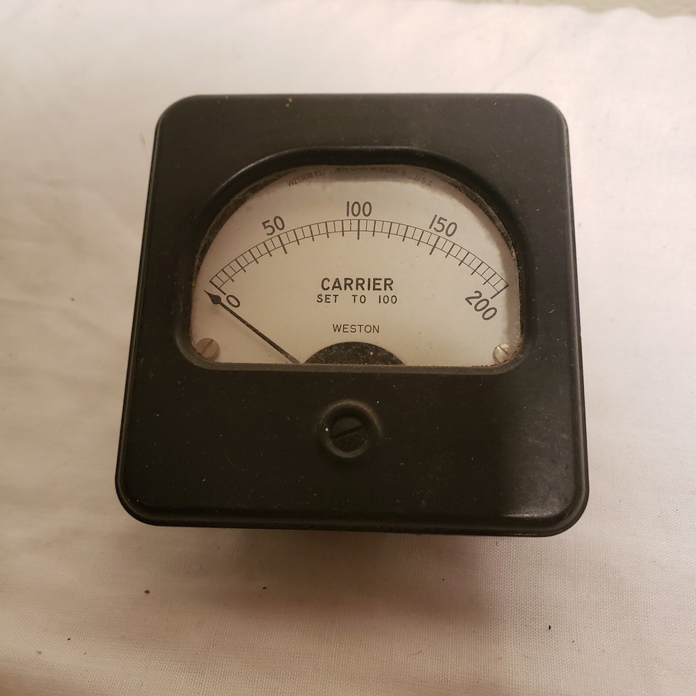Weston Carrier Meter Vintage