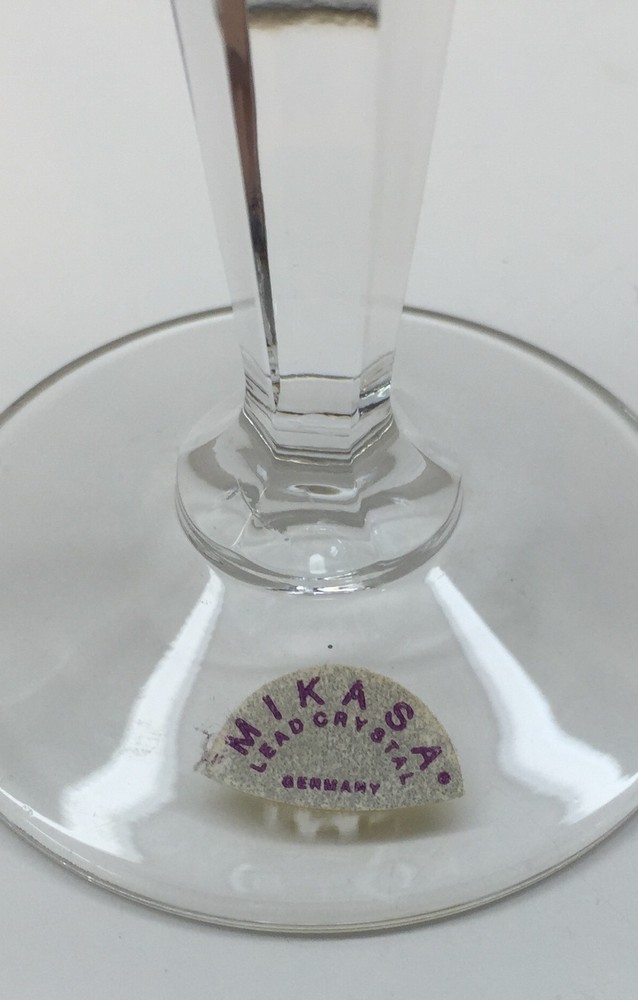 Mikasa Crystal BELVEDERE Wine Goblets EXCELLENT NEVER USED!!!!!!