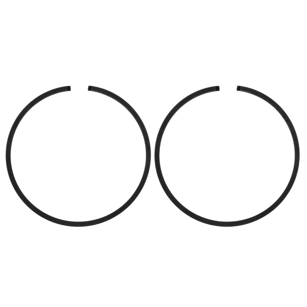 2-Pack Piston Ring Set 46mm x 1.2mm for Chainsaw Replacement [Black]
