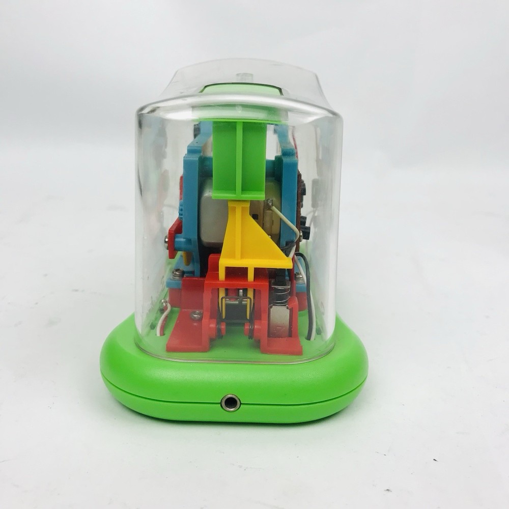 VTG Swingline Clear Electric Automatic Stapler Skeleton Translucent Neon