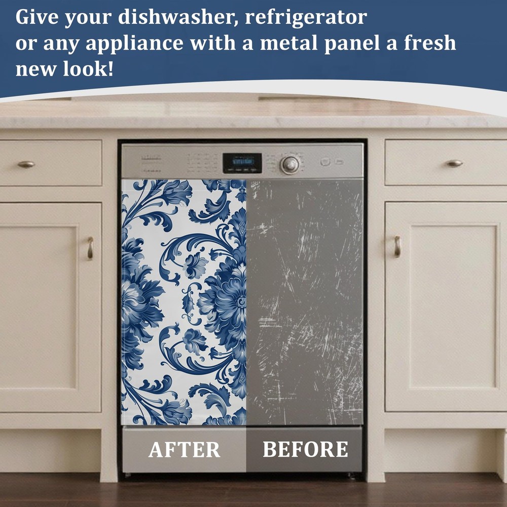Dishwasher Magnet Cover Refrigerator Panel Decal Deco for Kitchen Laundry Roo...