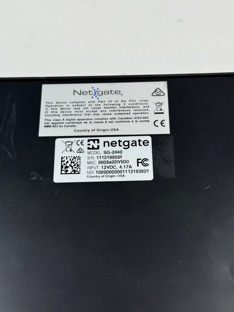 Netgate SG-2440 pfSense Security Gateway w/AC Adapter