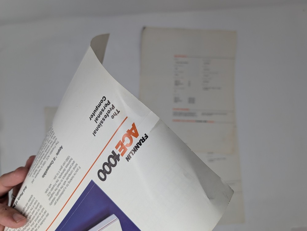 Ace - Vintage Computer Marketing Material