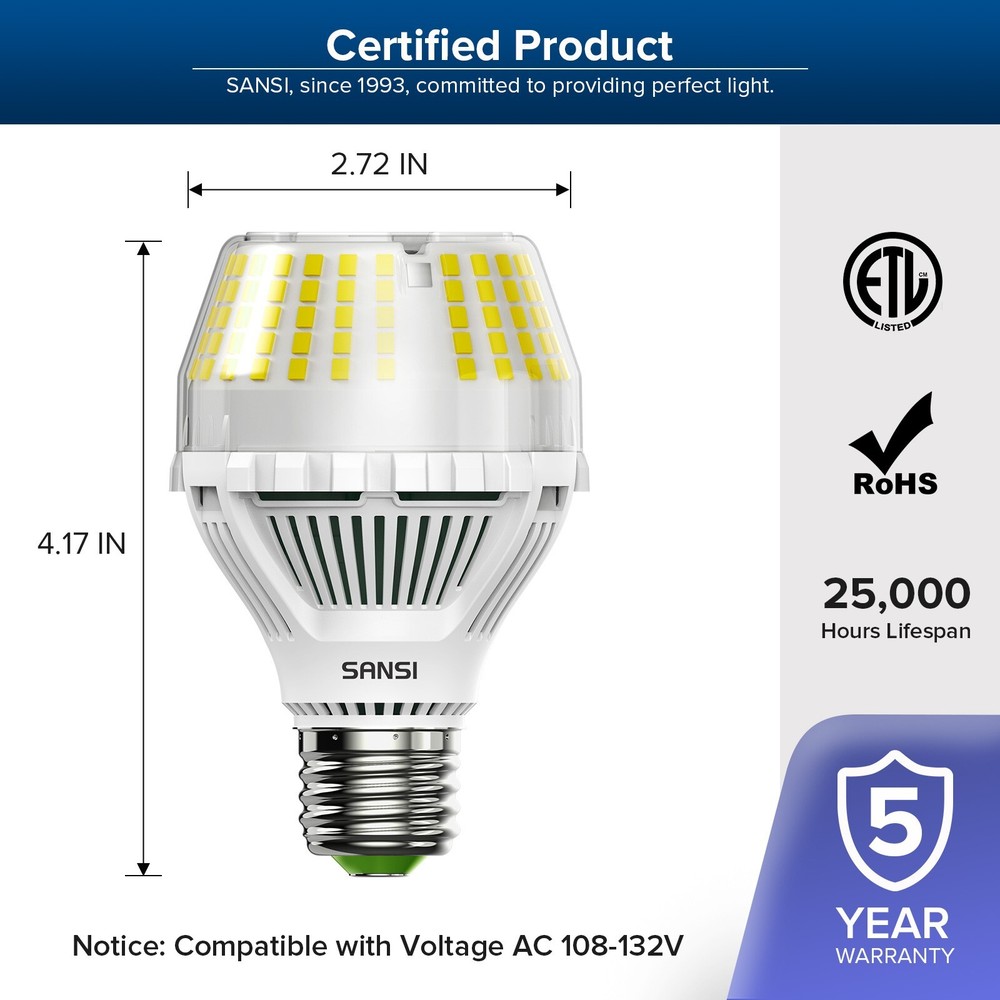 17W=200W A19 E26 LED Light Bulb 2500lm Dimmable Daylight Energy Saving bulbs COC
