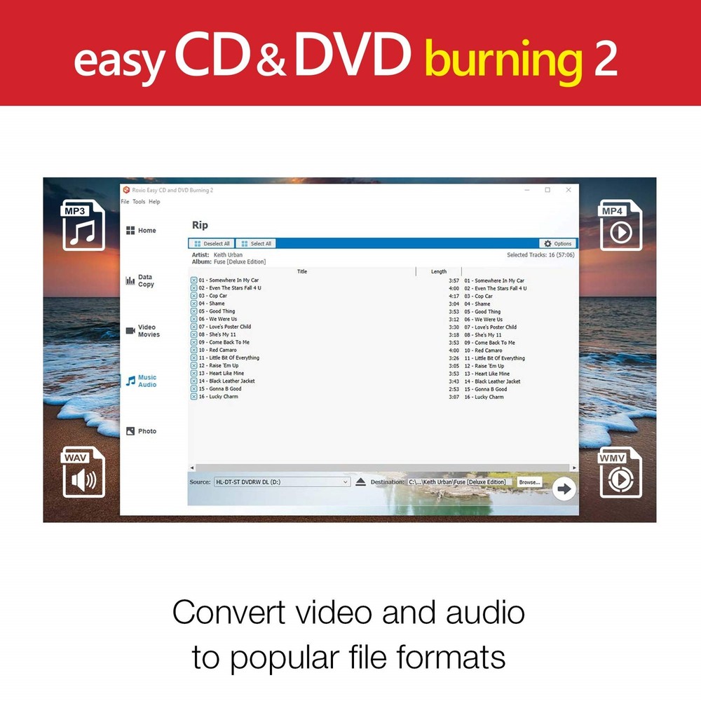 Corel Roxio Easy CD & DVD Burning 2 - Disc Burner & Video Capture