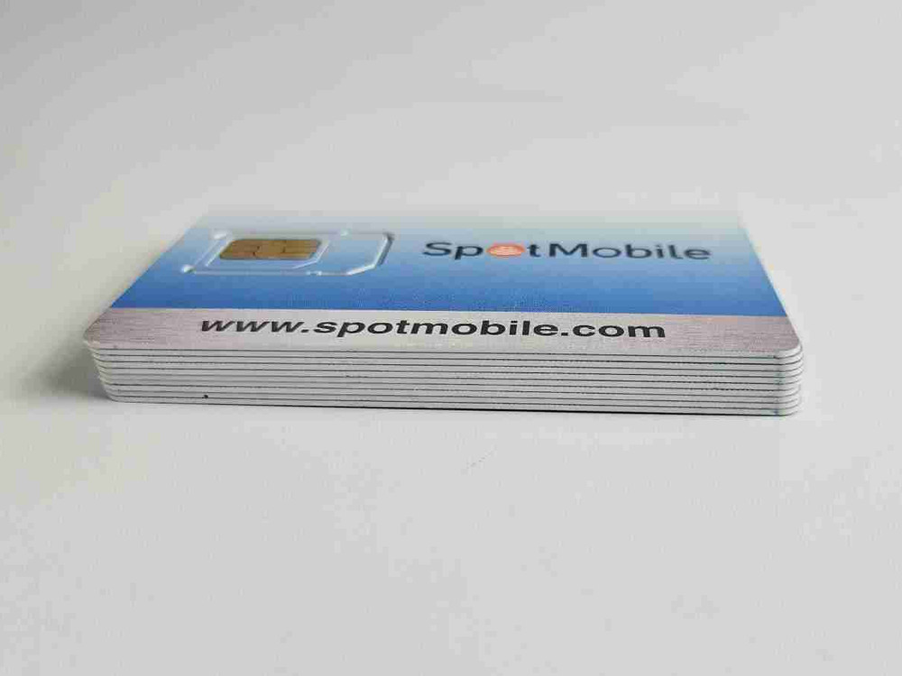10 Pack Spot Mobile Commissionable Sim Card - No Plan - Full Size Sim