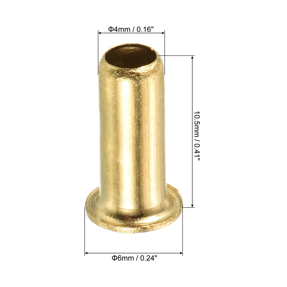 20pcs 4mm Tube Brass Compression Insert Tube Support Compression Sleeve Fitting