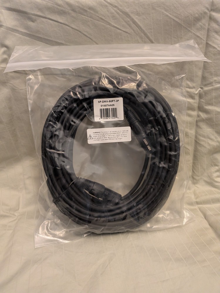 DMX Lighting Cable 3-Pin - 50 ft