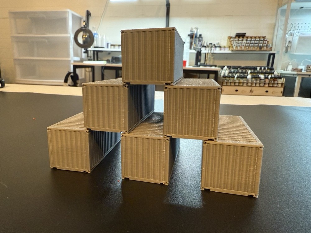 Ho Scale X6 20ft Shipping Containers