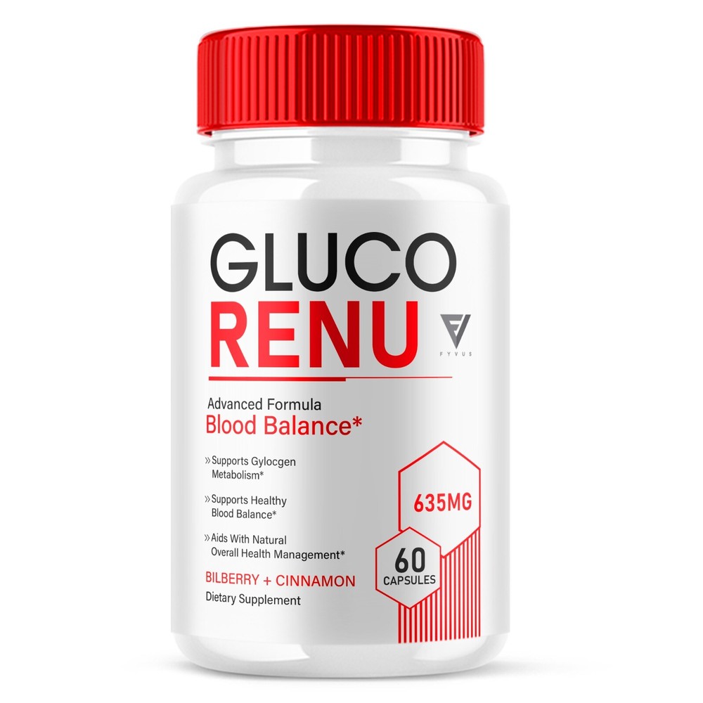 Gluco Renu Glyco Optimizer Capsules GlucoRenu Pills (60 Capsules)