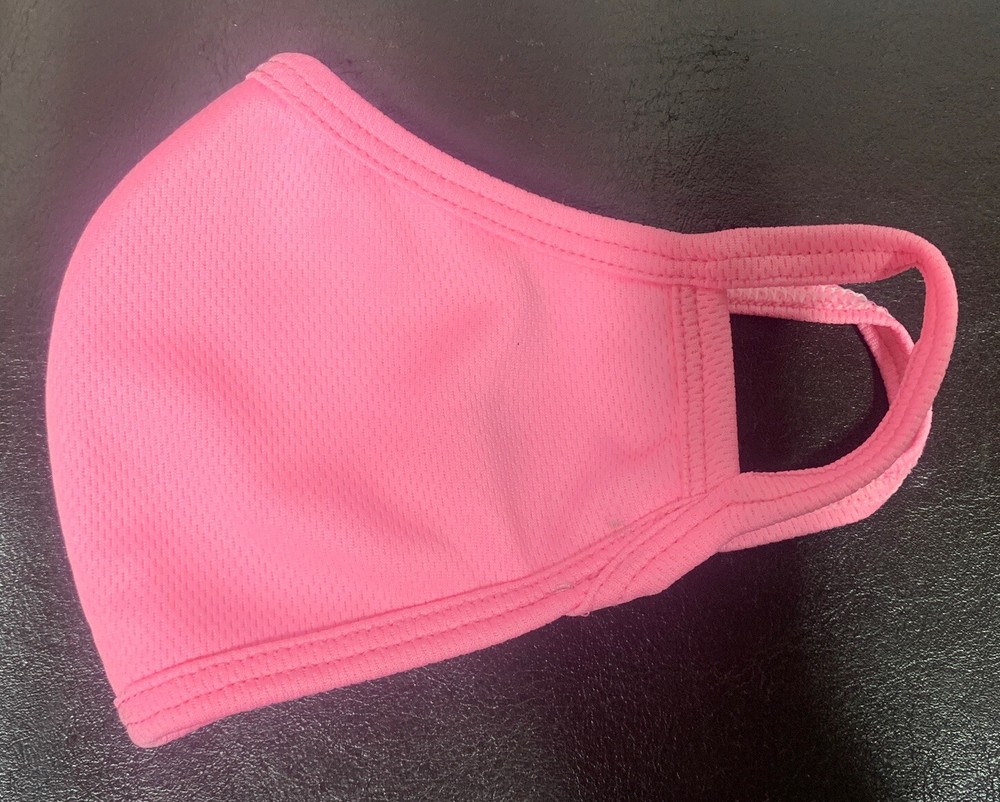 (2) Plain Mask Color Pink 100% Polyester