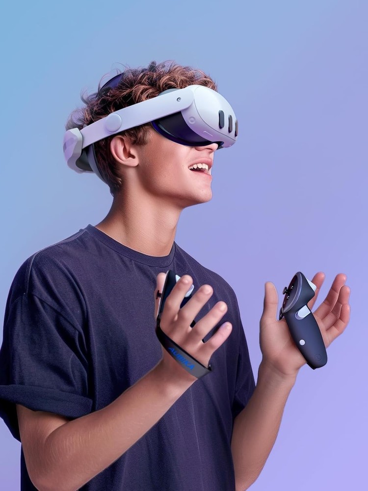 Comfortable VR Controller Grips & Charging Solution for Meta Quest 3S/Quest 3