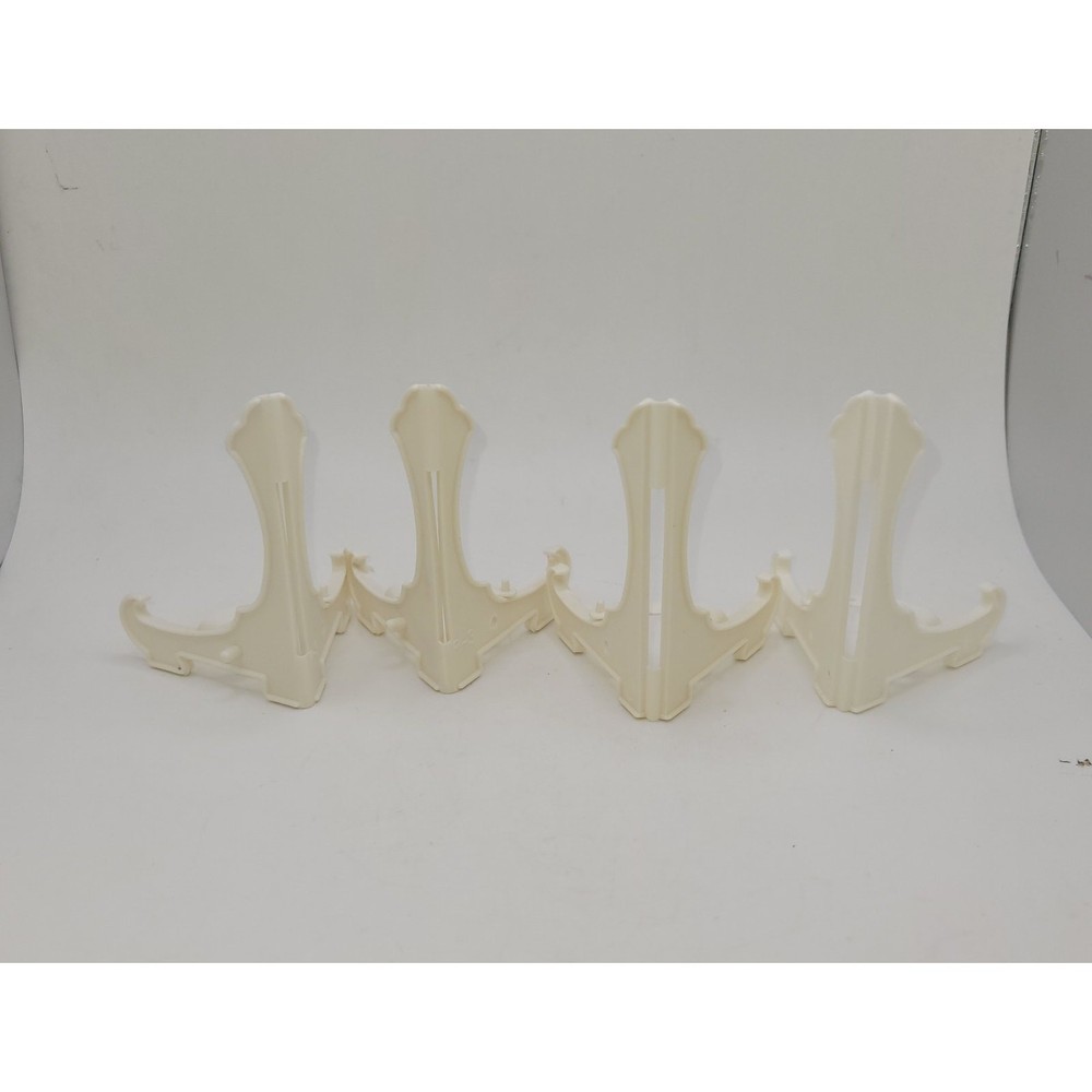 Small White Plastic Easels - Foldable & Adjustable (Set of 4)