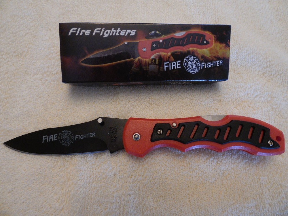 Frost Fire Fighters Tactical Folding Knife - 18-657FF
