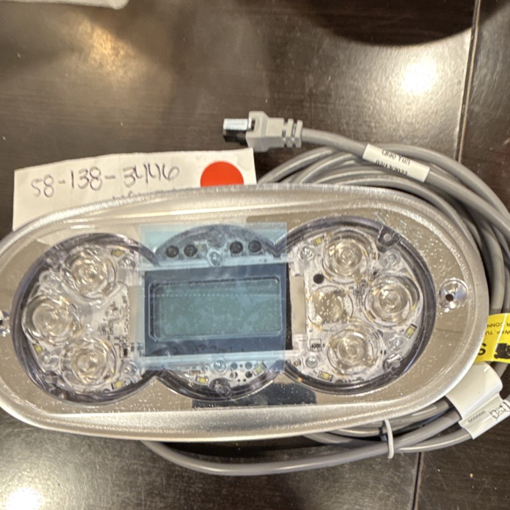 balboa control panel 55676-14 plastic clear silver spa hot tub part