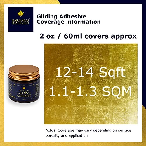 Gilding Adhesive 60ml - by - Water Based Gold Leaf Sheets Gilding Size - 60ml