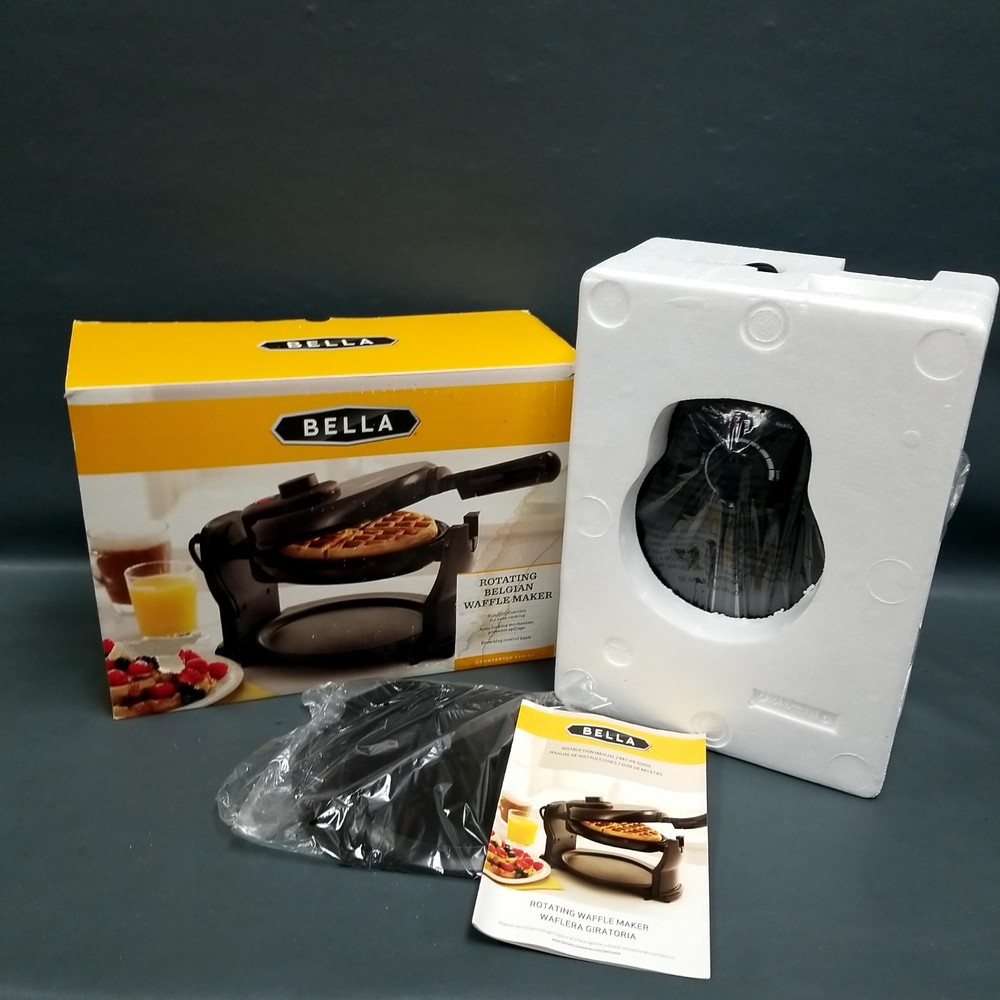 NEW IN DAMAGED BOX-Bella Rotating Belgian Waffle Maker