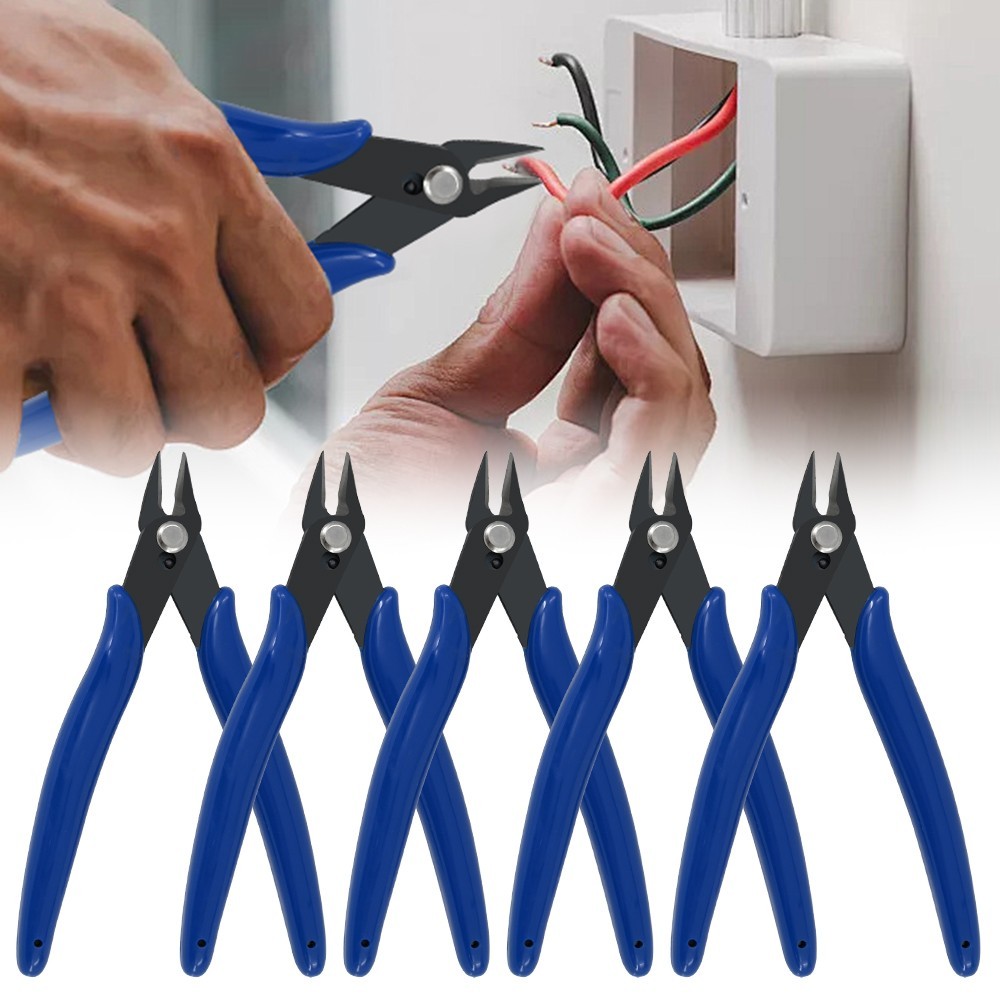 5pcs Wire Cable Cutter Micro Plier Side Cutting Plier Nippers DIY Tool