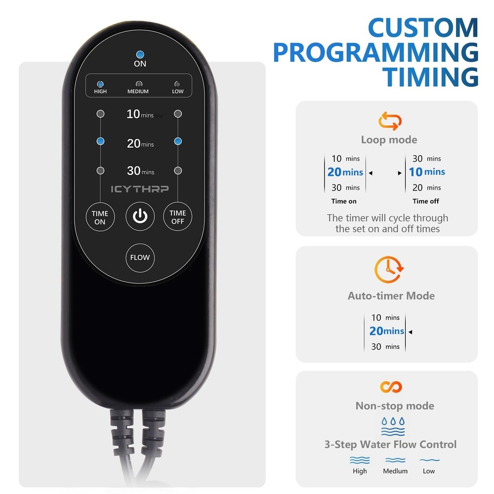 Cold Therapy Machine with Programmable Timer, Portable Ice Machine for Knee A...