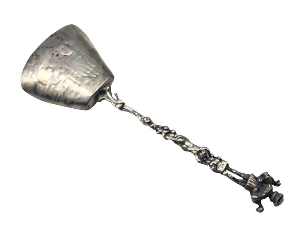 Vintage GERMAN .800 Silver Ornate Figural Spoon